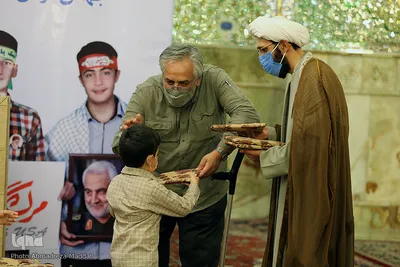 گردهمایی اعضای مجمع قاریان قرآن کریم مسجد آقا باباخان در حرم شاهچراغ‎‎(ع)