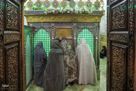 تشرف 313 خادمه حرم امام زاده صالح به قم