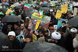 کاروان قرآنی انقلاب در راهپیمایی یوم الله 22بهمن شاهرود