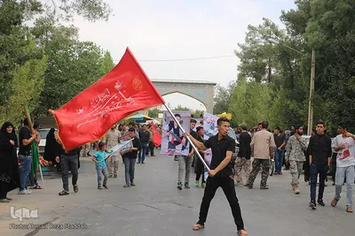 تشییع پیکر شهید صادق محمدزاده از شهدای تیپ فاطمیون