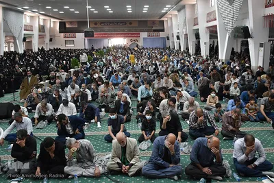 مراسم قرائت دعای پرفیض عرفه در حسینیه جماران بیرجند