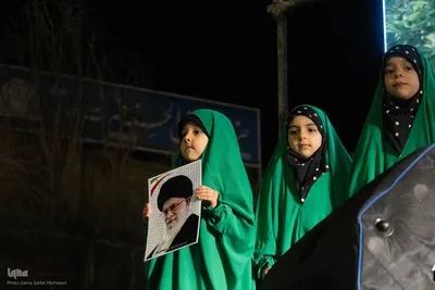 تجمع مردم درچه در سوگ شهادت رهبر انقلاب