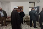 دیدار هیئت رئیسه فرمانده انتظامی لرستان با خانواده شهید «کسری رحمتی»