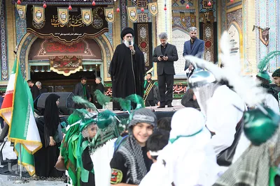 مراسم فدائیان سقا در امامزاده شاه سید علی(ع) قم
