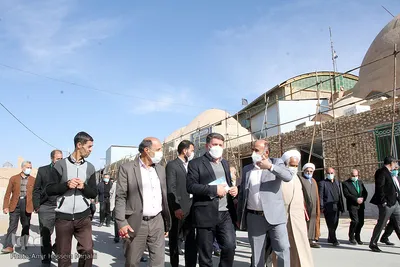 حضور فاطمی استاندار یزد در نماز جمعه شهر شاهدیه‎‎