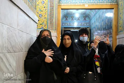 لحظه تحویل سال در حرم مطهر رضوی
