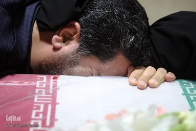 وداع با پیکر شهید مدافع حرم حمزه کاظمی