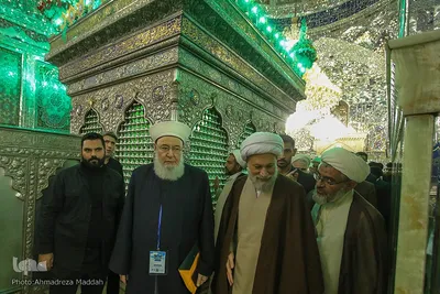 گلباران قبور شهدای حرم مطهر
