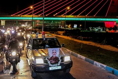 استقبال از پیکر مطهر شهید مدافع حرم «شهید عبدالله اسکندری» در شیراز‎‎