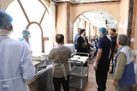 دیدار صمیمی سرپرست حجاج ایرانی با زائران کشورمان درمدینه منوره