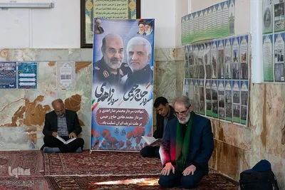 آیین جزء‌خوانی قرآن در امامزاده نرمی دولت‌آباد