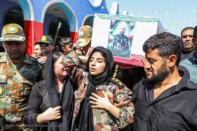 مراسم تشییع و به خاکسپاری دو شهید سرافراز ارتش در اهواز عکاس محمد محمدعلی پور