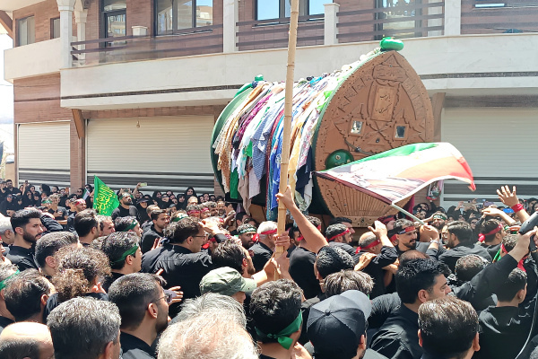 آیین وداع نخل‌ها در مشهد اردهال