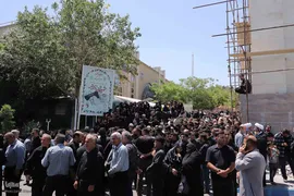 تشییع پیکر دو شهید قرآن آموز در تبریز