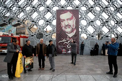 تشییع پیکر شهید سیدرضی در میدان امام حسین(ع)