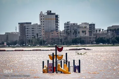 بالا آمدن سطح آب رودخانه کارون