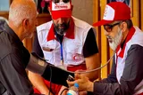حماسه صاحب‌عزاهای سرخ و سفید پوش در مراسم تشییع قائد شهید امت