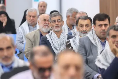 آیت‌الله محمدباقر محمدی لائینی در دیدار اعضای ستاد بزرگداشت هفته دفاع مقدس و جمعی از پیشکسوتان جهاد و مقاومت