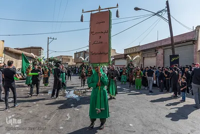 آئین نمادین ورود قافله امام حسین(ع) به دشت کربلا