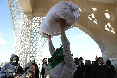 تشییع پیکر ۲ شهید گمنام در کرج