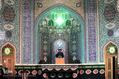  مراسم قرائت زیارت از بعید حضرت محمد ابن عبدالله، پیامبر گرامی اسلام (ص) در آستان مقدس حضرت عبدالعظیم حسنی(ع) 