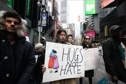 Demo gegen Islamophobie in New York