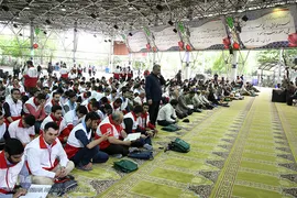 ترتیل خوانی قرآن کریم در نماز جمعه تهران