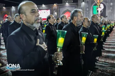 آیین خطبه‌خوانی شب شهادت امام رضا(ع) در حرم مطهر رضوی