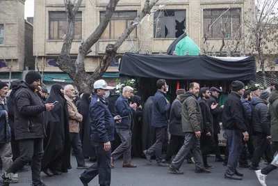 مراسم تشییع پیکر مطهر آیت‌الله امامی کاشانی