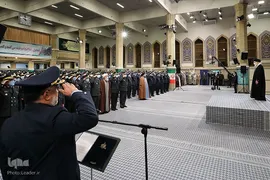 دیدار جمعی از فرماندهان و کارکنان نیروی هوایی و پدافند هوایی ارتش با رهبر انقلاب اسلامی