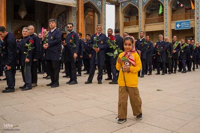 گلباران خدام حرم حضرت شاهچراغ عليه‌السلام‎