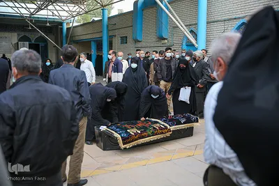 مراسم تشییع حافظ قران مرحوم استاد پرویز رمضانی‎‎