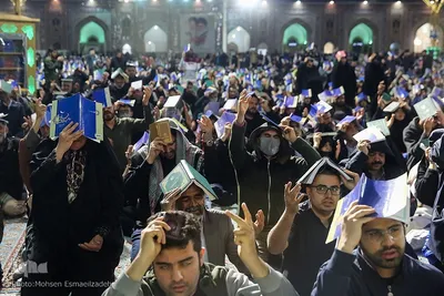 مراسم احیای شب نوزدهم ماه مبارک رمضان در حرم منور رضوی
