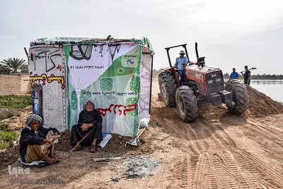 سیلاب در روستاهای غزاویه