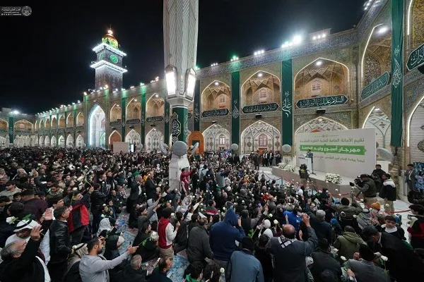 إحیاء ذكرى ولادة الإمام علي (ع) في رحاب ضريحِهِ المبارك + صور