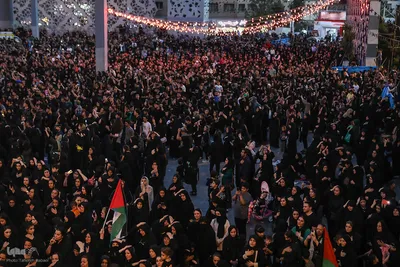 آئین خیمه سوزان در میدان امام حسین (ع)