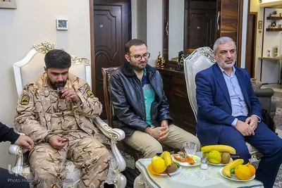 دیدار با خانواده شهیدان اربابی و شعبانلو
