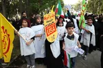 همایش زینبیون و کفن پوشان در محکومیت جنایات آمریکا و اسرائیل