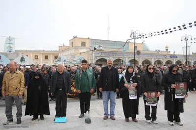 آیین وداع و تشییع پیکر مطهر ٨ شهید جنگ رمضان در شیراز