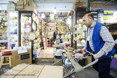 بازار بزرگ تهران، در آستانه سال نو