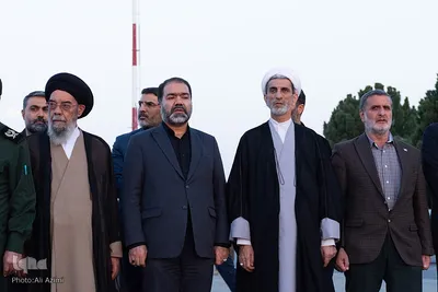 استقبال از پیکر مطهر سردار شهید نیلفروشان در فرودگاه اصفهان