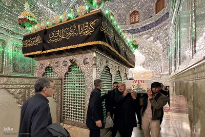 وداع با ۱۲ شهید جنگ رمضان استان فارس در حرم شاهچراغ(ع)