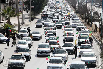 راهپیمایی خودرویی و موتوری 22 بهمن 1400 در یزد‎‎