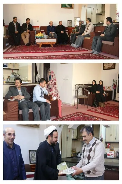 دیدار و سرکشی دانشگاه پیام نور همدان از خانواده شهدا