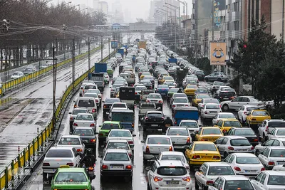 بارش باران در تهران 