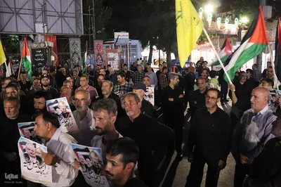 تجمع مردم انقلابی ملایر در محکومیت جنایت رژیم خبیث صهیونیستی‎