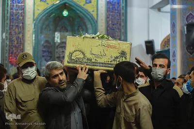 مراسم عزاداری دهه فاطمیه با حضور شهید گمنام‎‎