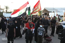 زائرین پیاده روی اربعین حسینی