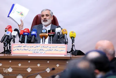 نصرت‌الله لطفی، قائم مقام شورای هماهنگی تبلیغات اسلامی در نشست خبری ستاد چهلمین سالگرد پیروزی انقلاب اسلامی