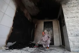 مسجد «البر الاحسان» شهر «بیره» کرانه باختری رود اردن در آتش کینه صهیونیستها